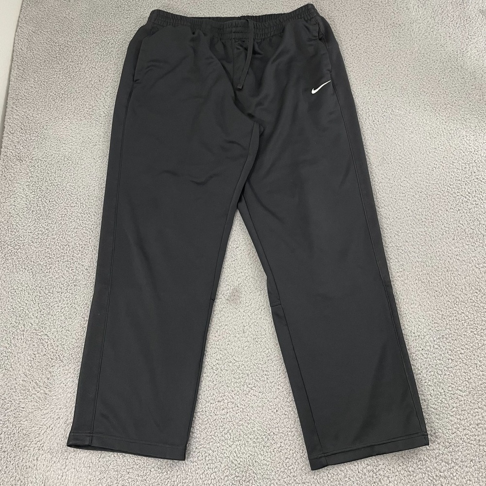 Nike Stricker Track Pants Men XL Black Y2K Sportswear Lounge Drawstring